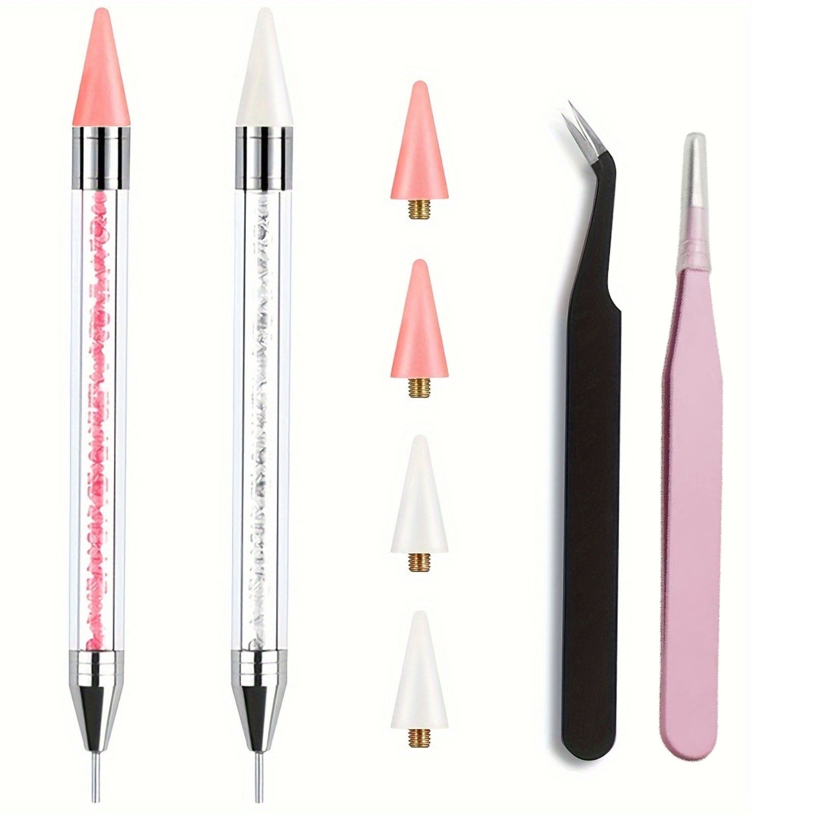 zestaw 8 Multi-Purpose Wax Pickup narzędzie do Nails, Jewelry, DIY Crafts