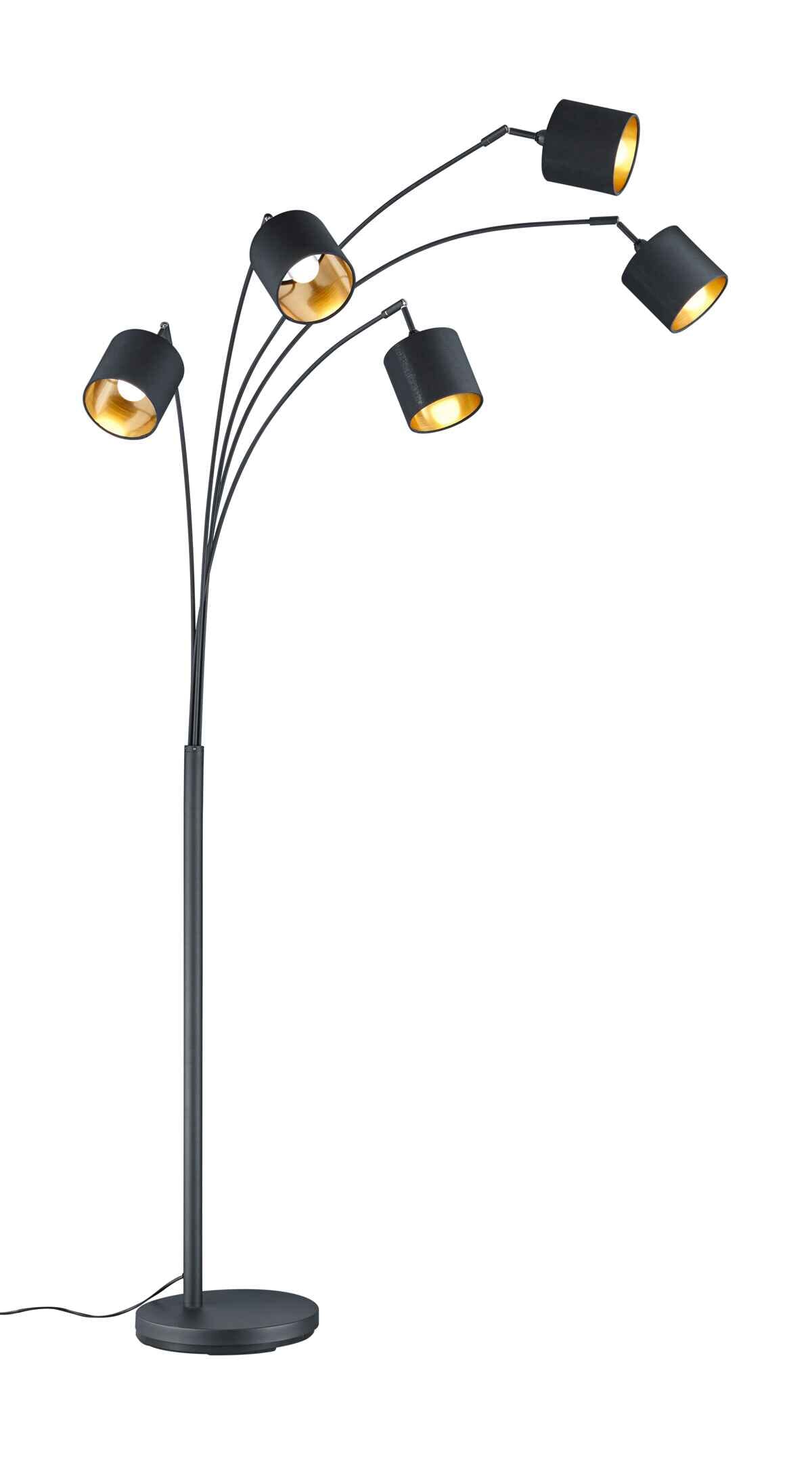 Lampadaire Led 5 lampes culot E14 - Trio - Tommy