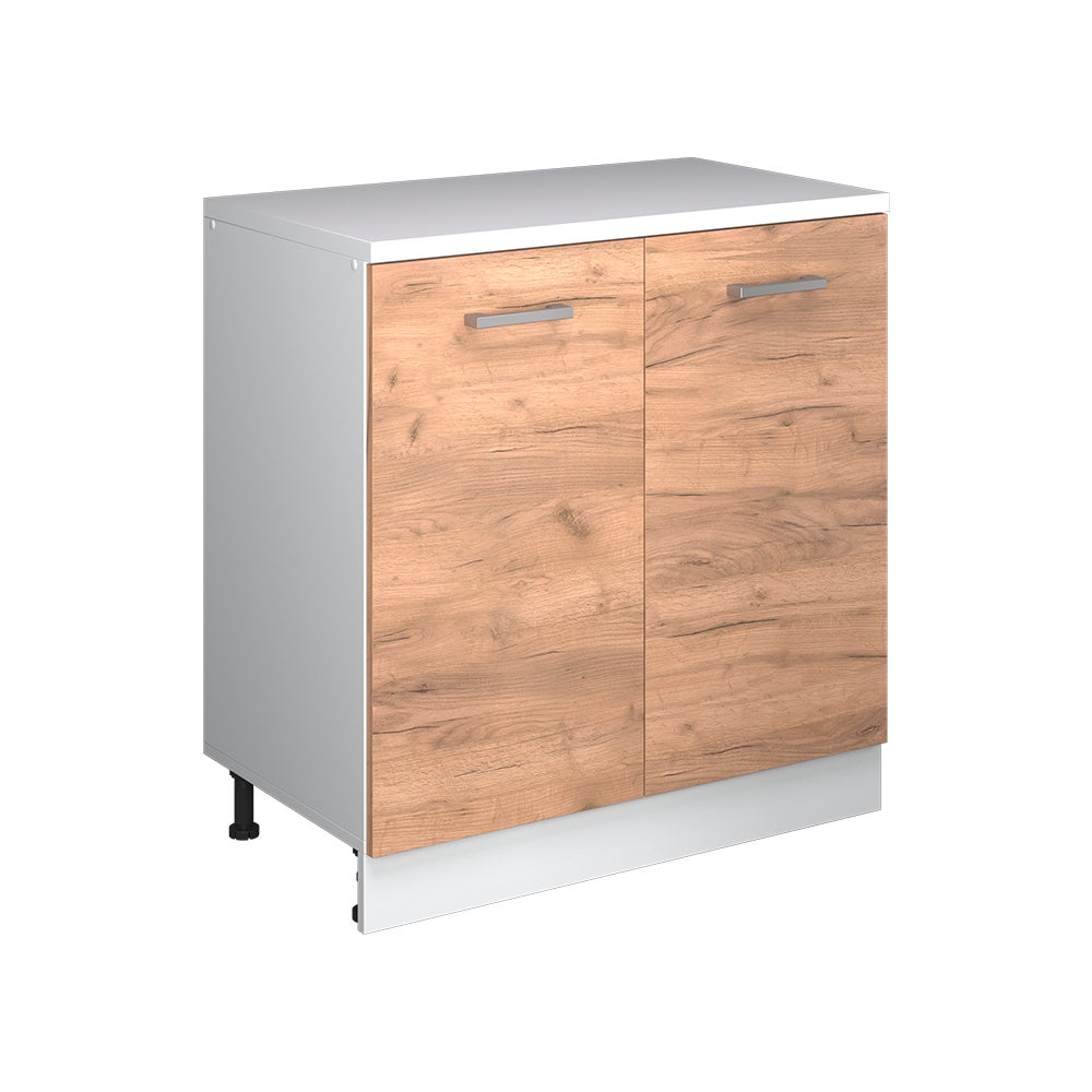 Vicco Szafka rozszerzająca Rion, Dąb goldkraft/Biały, 80 x 46 cm bez skosu z 2 drzwiami