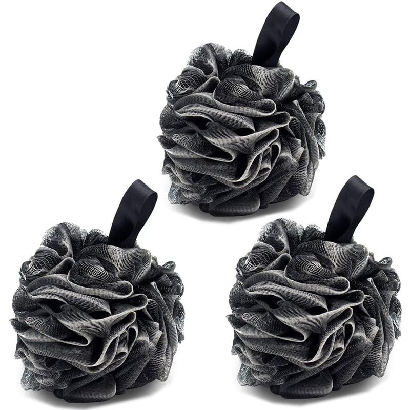 Zestaw 3 gąbek do kąpieli, luffa spieniająca, szczotki czyszczące, peelingujące unisex, oczyszczające i kojące (60 g/sztuka)