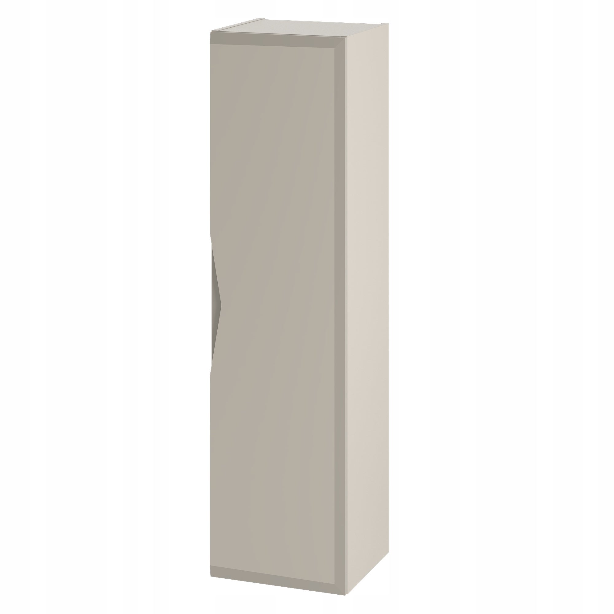 Słupek łazienkowy DELICA 130 cm kaszmir wiszący frezowany MDF mat