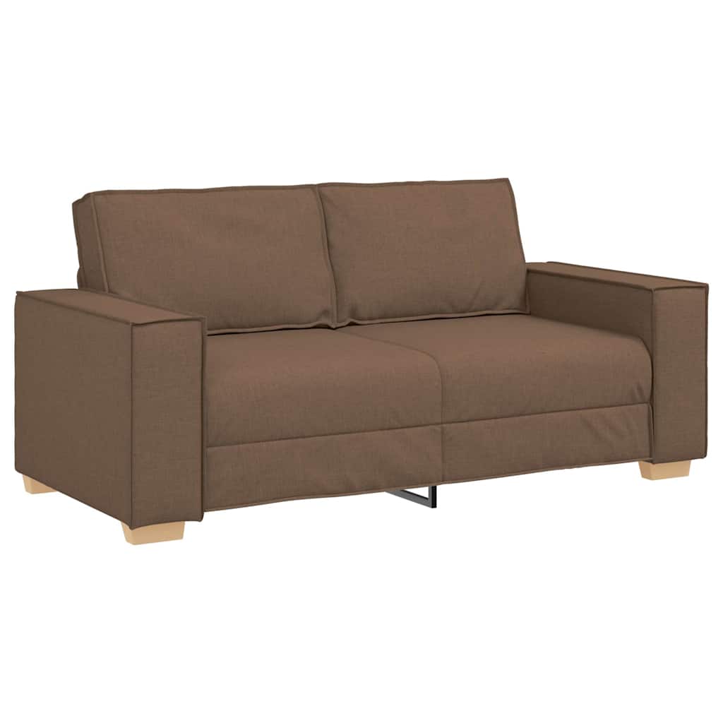 Sofa 2-osobowa brązowa 180x78x84 cm tkanina