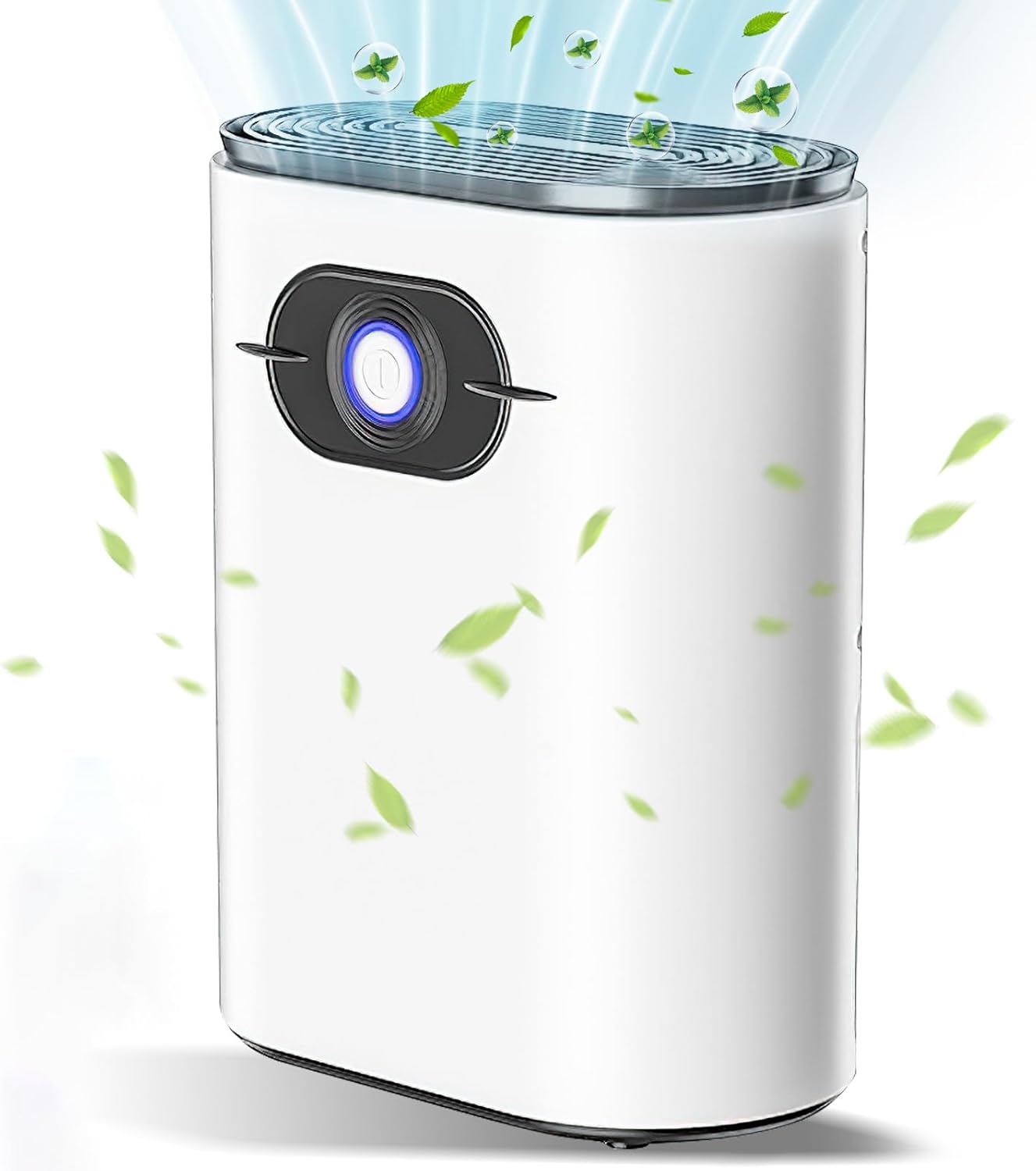 Osuszacz powietrza 1,2 l, elektryczny osuszacz powietrza, cichy osuszacz powietrza, z diodą LED, 24-godzinny timer, automatyczne wyłączanie (przyci