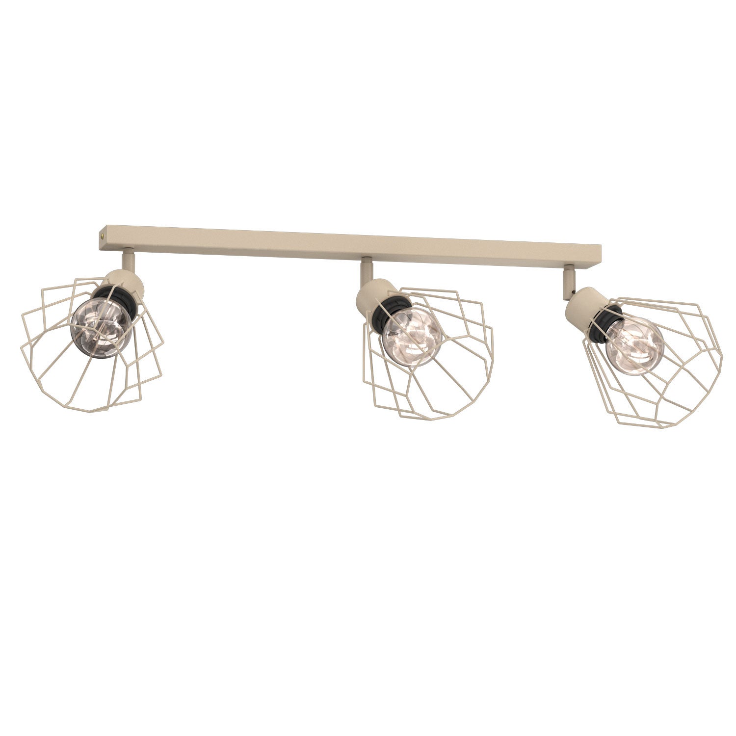 Lampa wisząca Parkla beżowy 3xE27x15W metal wym:26x90x16cm IP20 Luminex