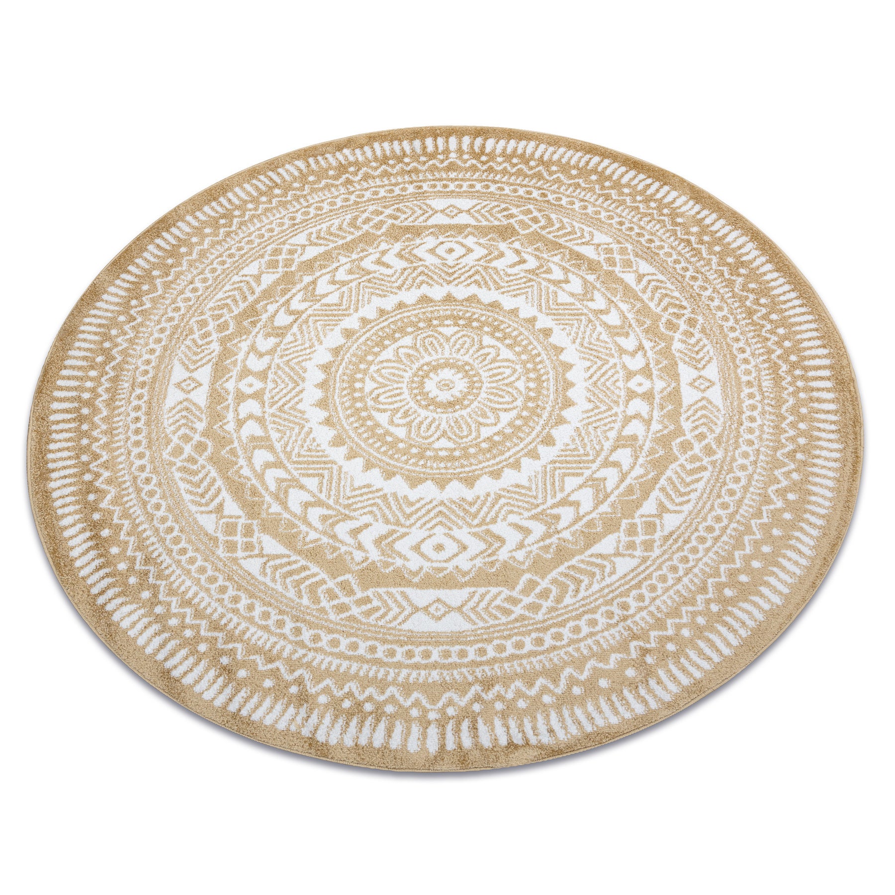 Dywan FUN Napkin serweta koło - złoty koło 160 cm