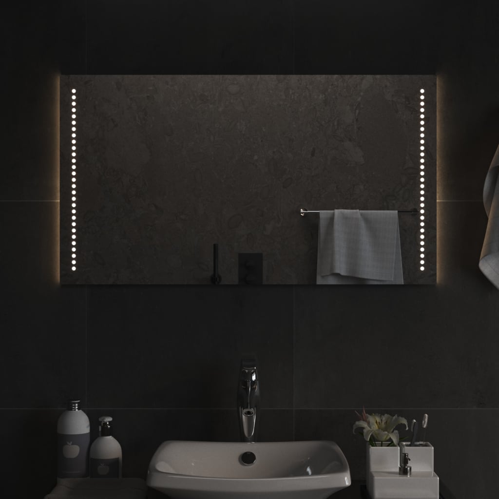 Lustro łazienkowe z LED, 50x90 cm vidaXL