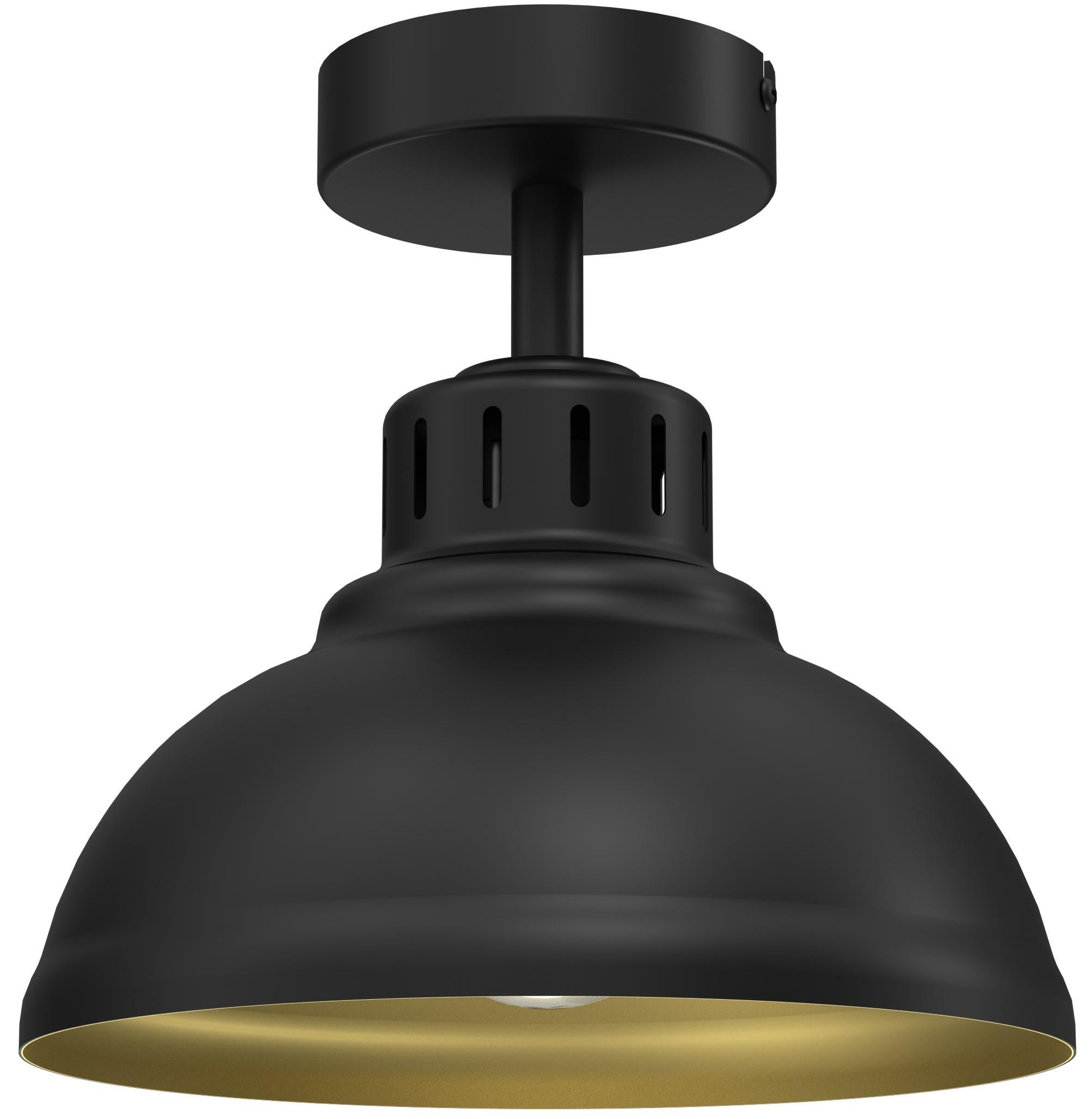 Lampa wisząca Sven czarny mat-złoty mat 1xE27x15W metal wym:23x21x21cm IP20 Luminex