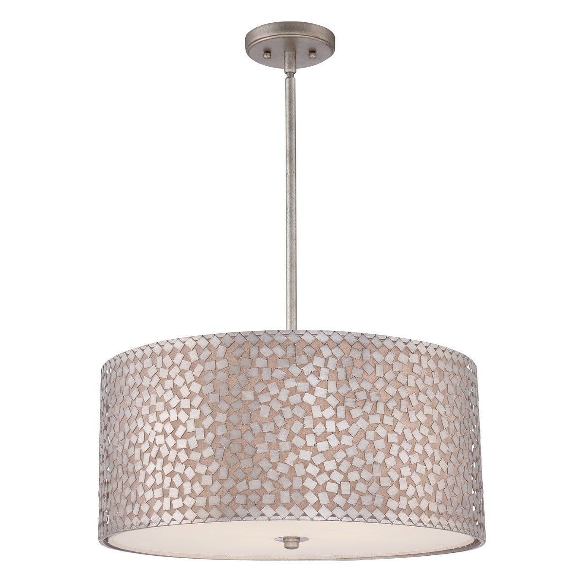 Lampa wisząca stare srebro Confetti 4xE27 100W Quoizel