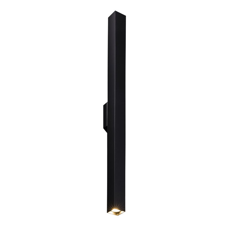 Kinkiet ścienny Doha czarny 2xGU10x4W do łazienki wym: 80 x 4 x 6,5 cm aluminium IP44 Shilo