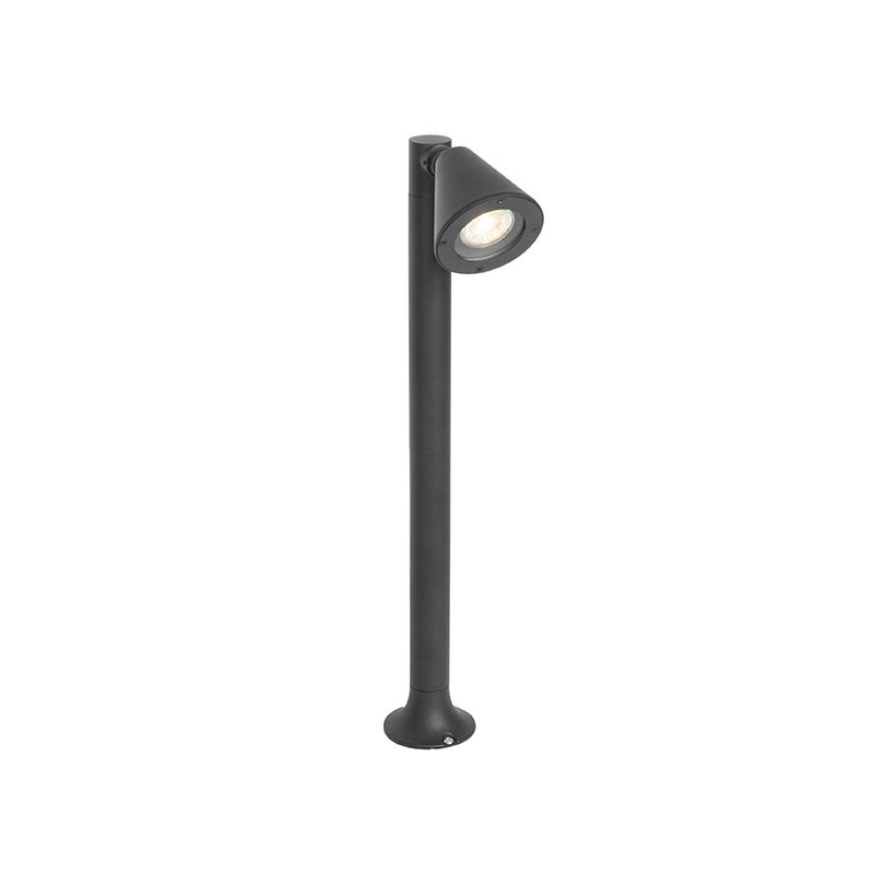 Qazqa nowoczesny lampa słupkowa do ogród - Ciara - czarny, max. 35w, kompatybilny z żarówką LED, gu10, 60cm, IP44
