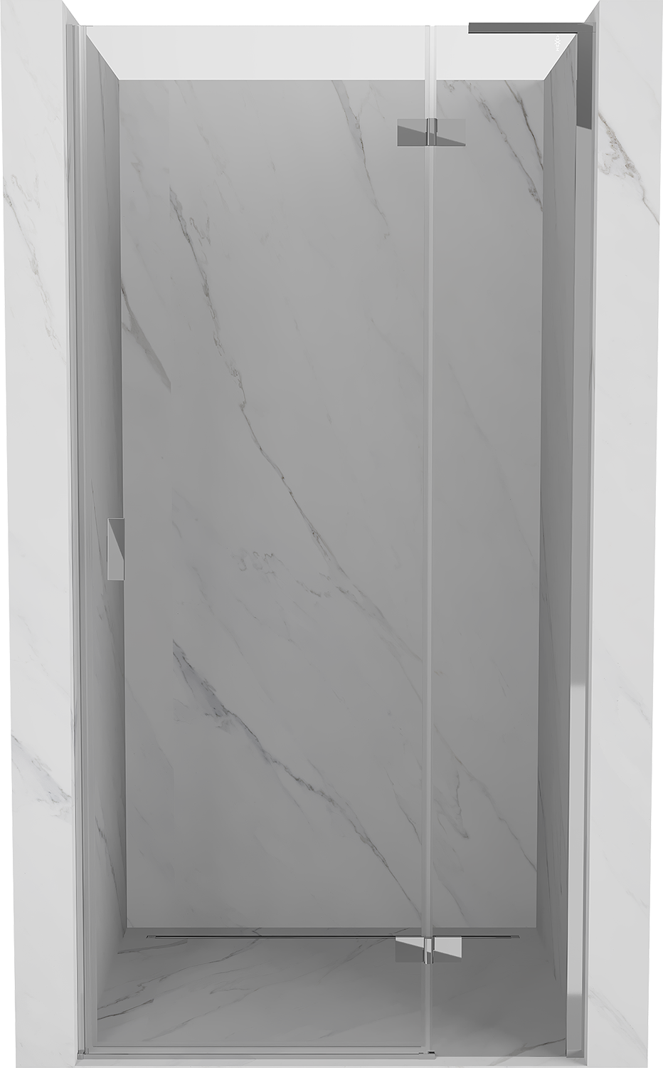 Mexen Mist-H L drzwi prysznicowe uchylne prawe 85 cm, transparent, chrom - 8A5L-085-000-01-00-P