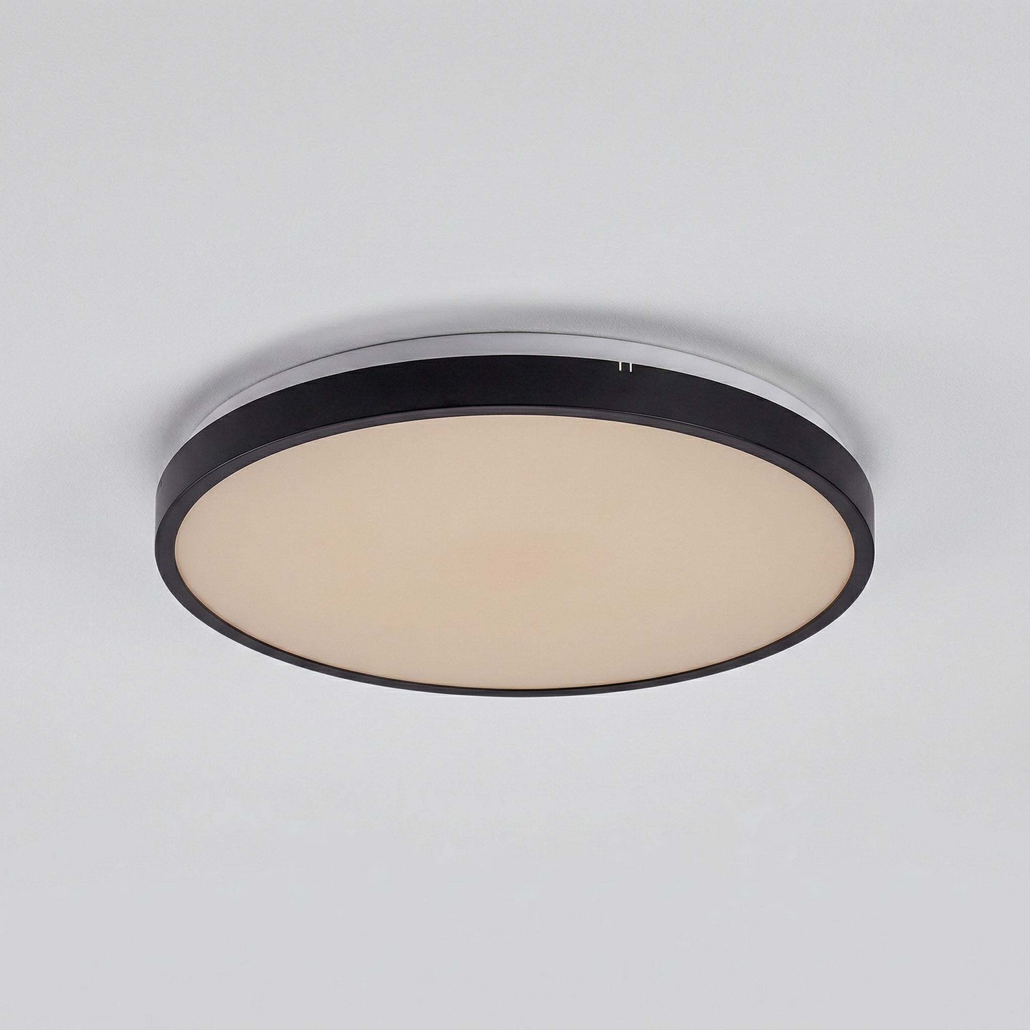 Plafon Alenzo okrągły czarno-biały LED 36W 3000K-6000K 2380lm wym: 6,5 x 42 cm IP44 tworzywo sztuczne Rabalux