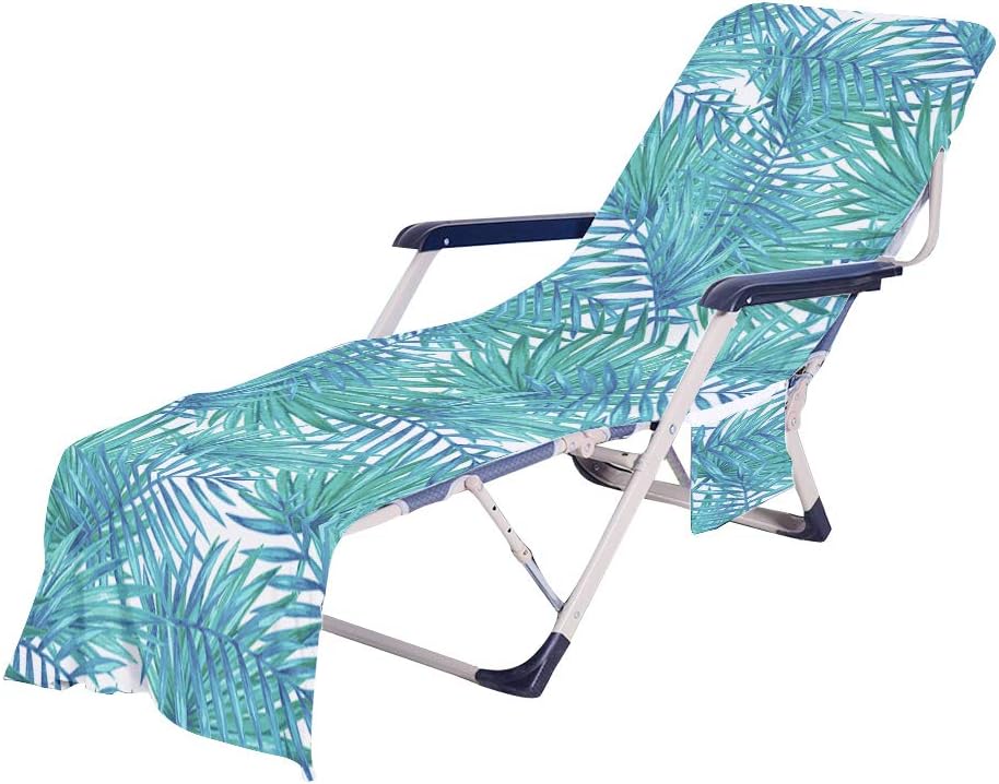 Zielony liść, 75x210 cm, pokrowiec na ręcznik plażowy, lekki, przenośny ręcznik z mikrofibry, na matę plażową, pokrowiec na wakacje na plaży