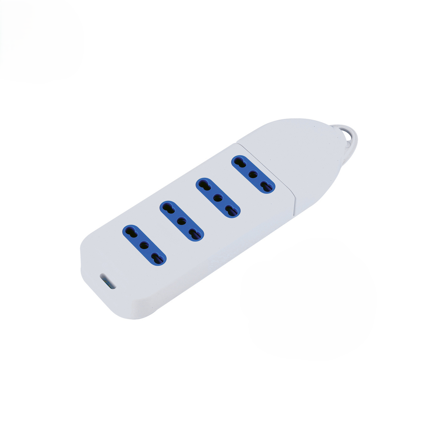 Alcapower Listwa zasilająca 4 gniazda 10/16A, adapter bez kabla, maks 250V AC, moc 2500W, kolor biały, Art 4P-10/16