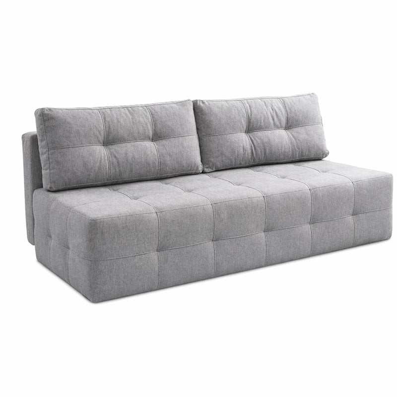 Sofa Rozkładana Kanapa z Funkcją Spania Dwuosobowa Do Salonu Szara MORANA