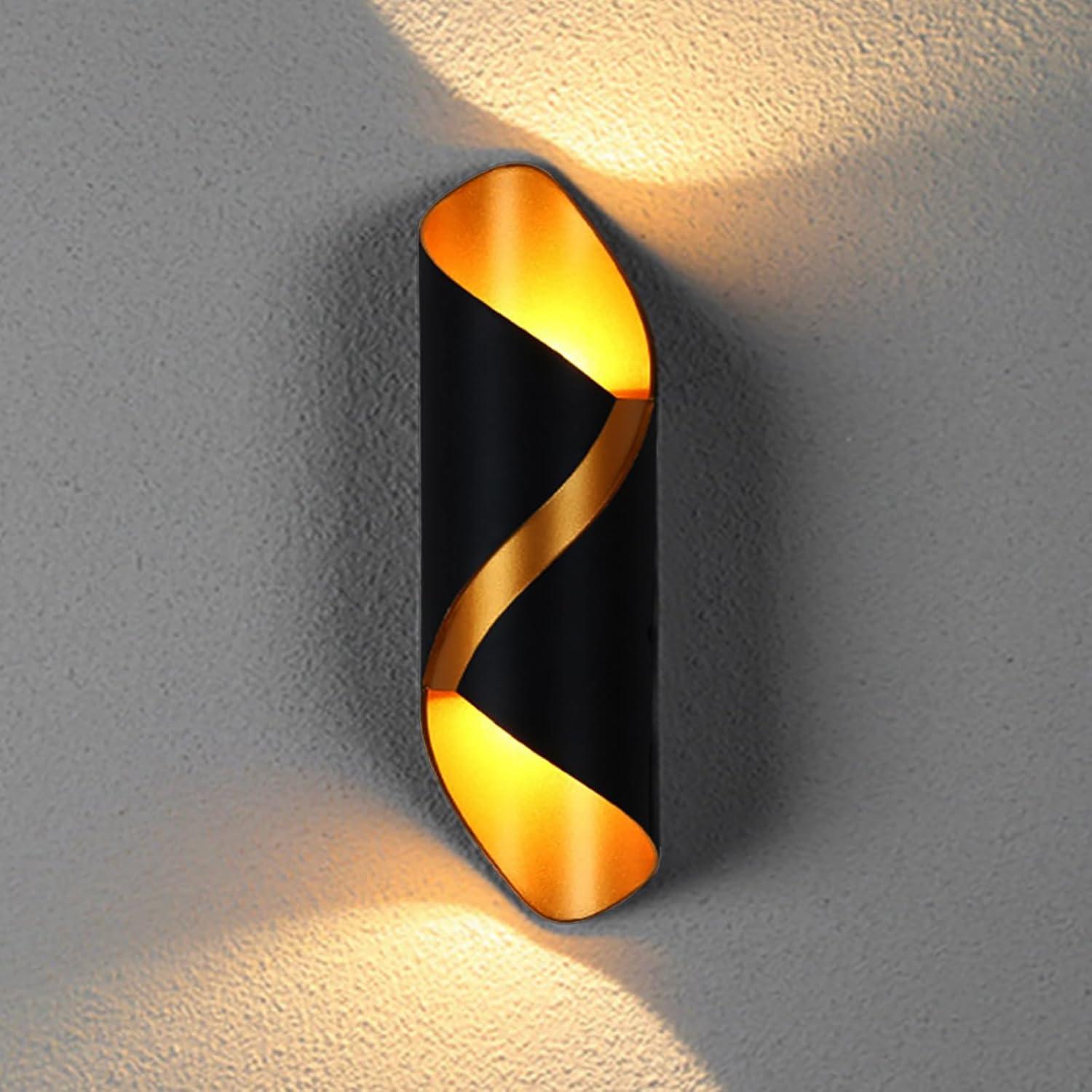 Kinkiet spiralny LED 10 W – 3000 K – wodoodporny IP65 – idealny do nowoczesnych zastosowań wewnętrznych i zewnętrznych