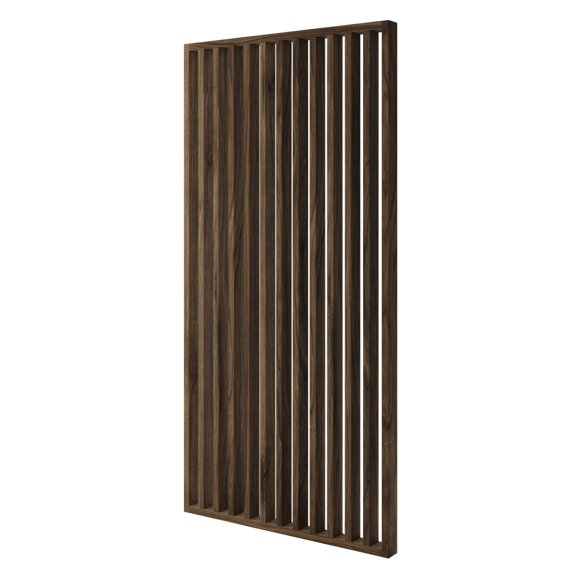 ŚCIANKA Z LAMELI - GOTOWY ZESTAW - ORZECH KLASYCZNY - LAMELE3D - 115 cm - Standardowe