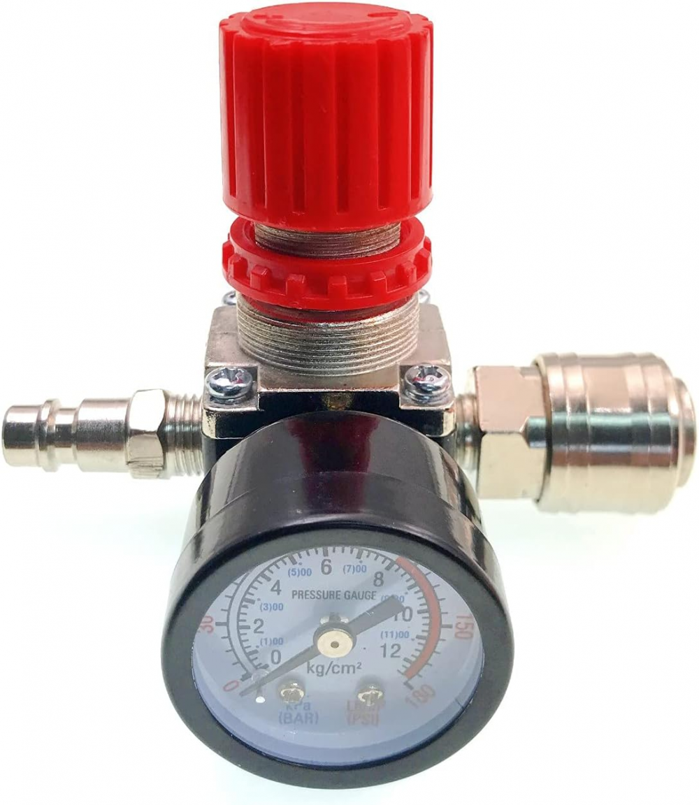 Regulator ciśnienia sprężarki powietrza 1/4 cala, regulator ciśnienia pneumatycznego 1/4 cala, 140 psi 12 bar