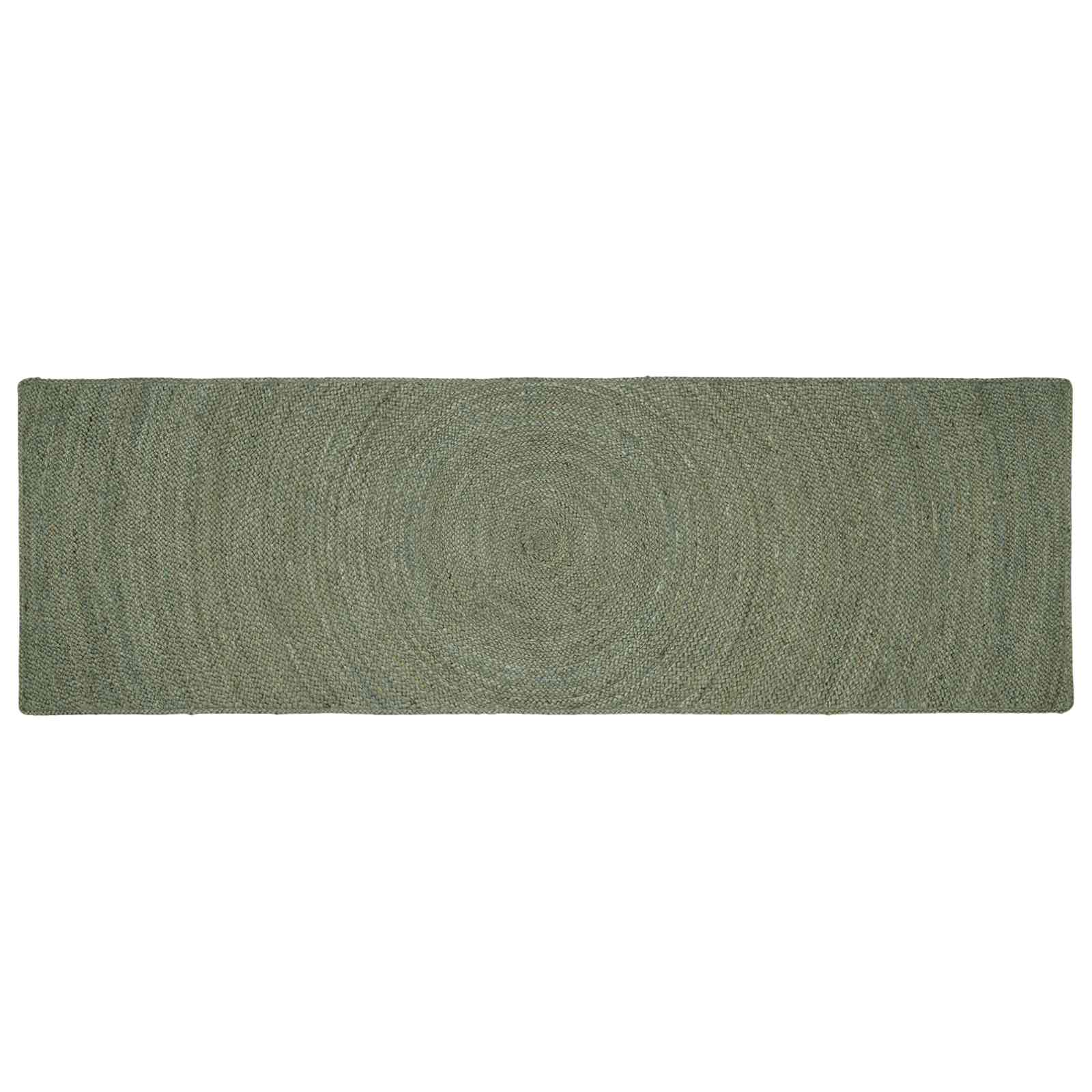 Dywany pokojowe Oliwkowy zielony 80 x 250 cm Juta vidaXL