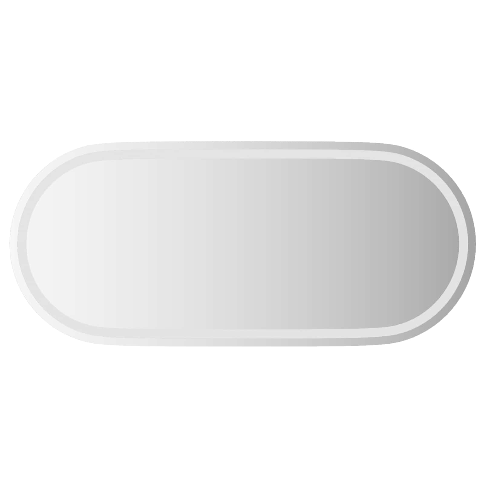 Lustro Łazienkowe Ścienne 100x45cm z LED ze Szkła Hartowanego Przezroczyste
