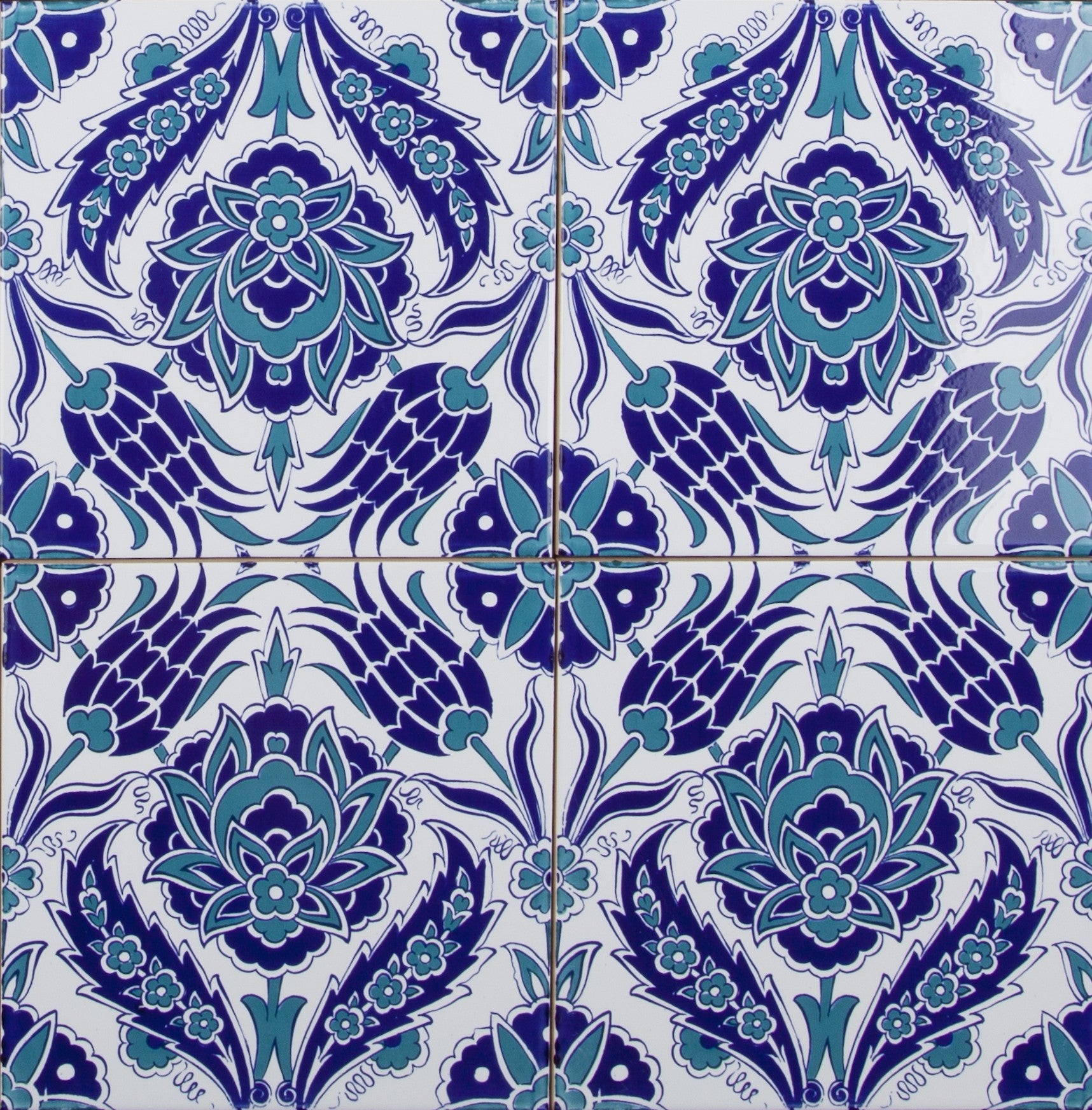 Cerames – płytki Iznik 20×20 cm "Timur" – opakowanie 12 szt. (0,48 m²) – płytki ceramiczne z orientalnymi motywami.
