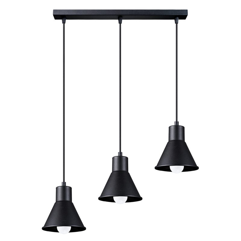 Żyrandol TALEJA 3 czarny E27 Sollux Lighting model SL.0986