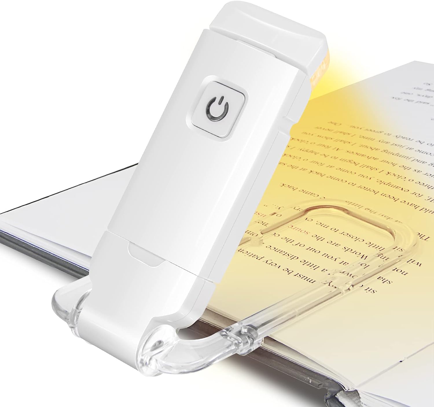 Lampka do czytania LED USB z klipsem, akumulatorowa lampka do czytania LED z klipsem do czytania w łóżku, delikatne światło dla oczu, 3 poziomy j