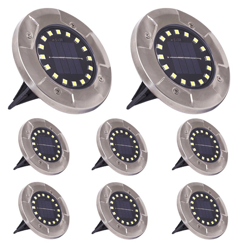 Zestaw solarnych lamp ogrodowych zewnętrznych LED solarne lampy gruntowe wodoodporne oświetlenie krajobrazowe do ogrodu dziedziniec ścieżkę podjazd