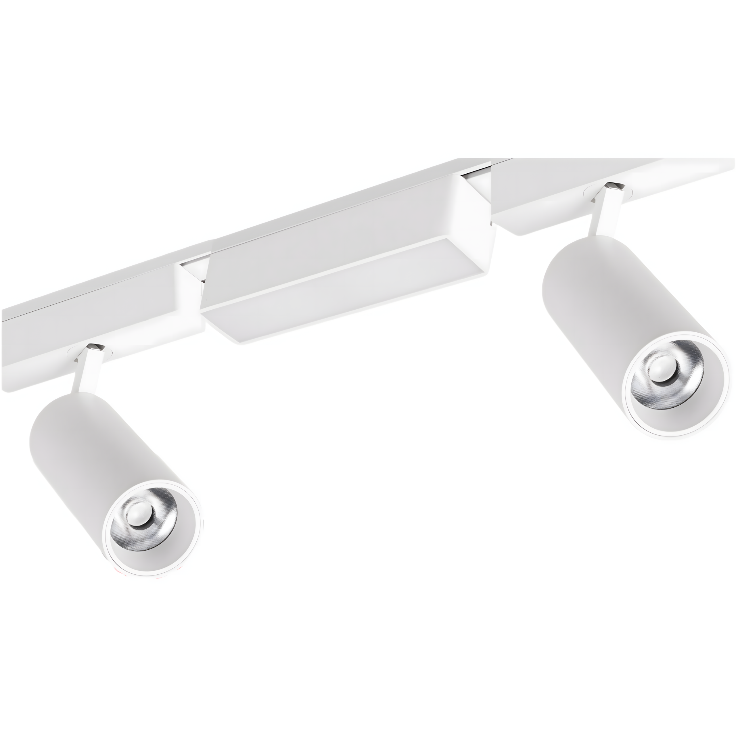 Zestaw oświetlenia szynowego LED Biały RUCHOMY system magnetyczny szyna 1m + 3 reflektory Lampa + SPOT 4000K - LEDHOFF