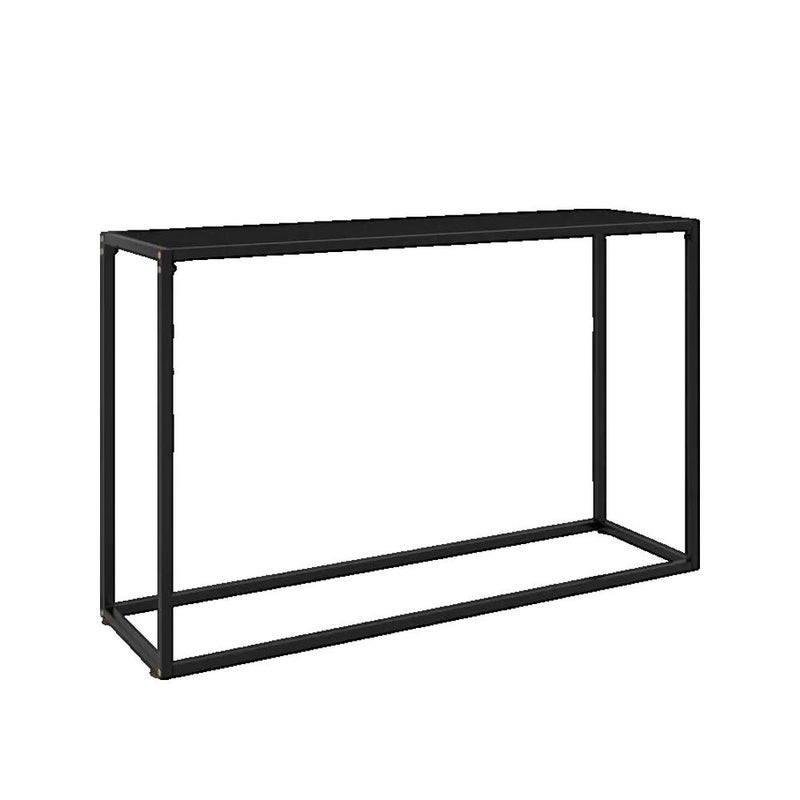 Konsola vidaXL ze Szkła Hartowanego i Stali Czarna 120x35x75 cm