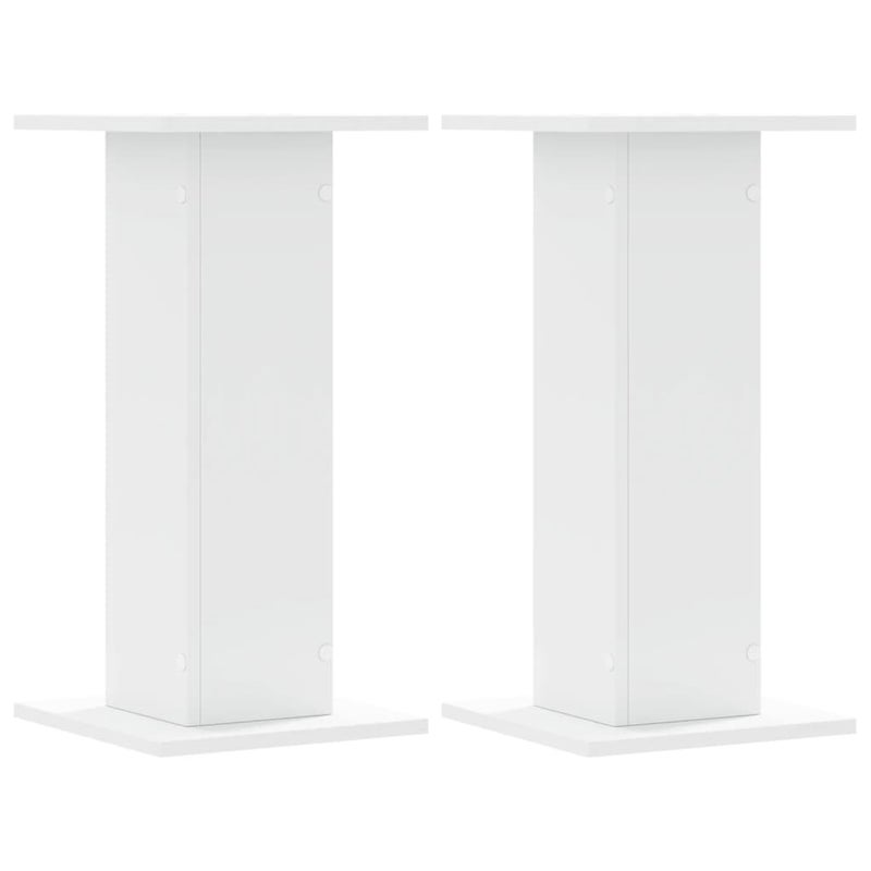 2x Stojak na Rośliny 60 cm Biały 30x30x60 cm do Salonu