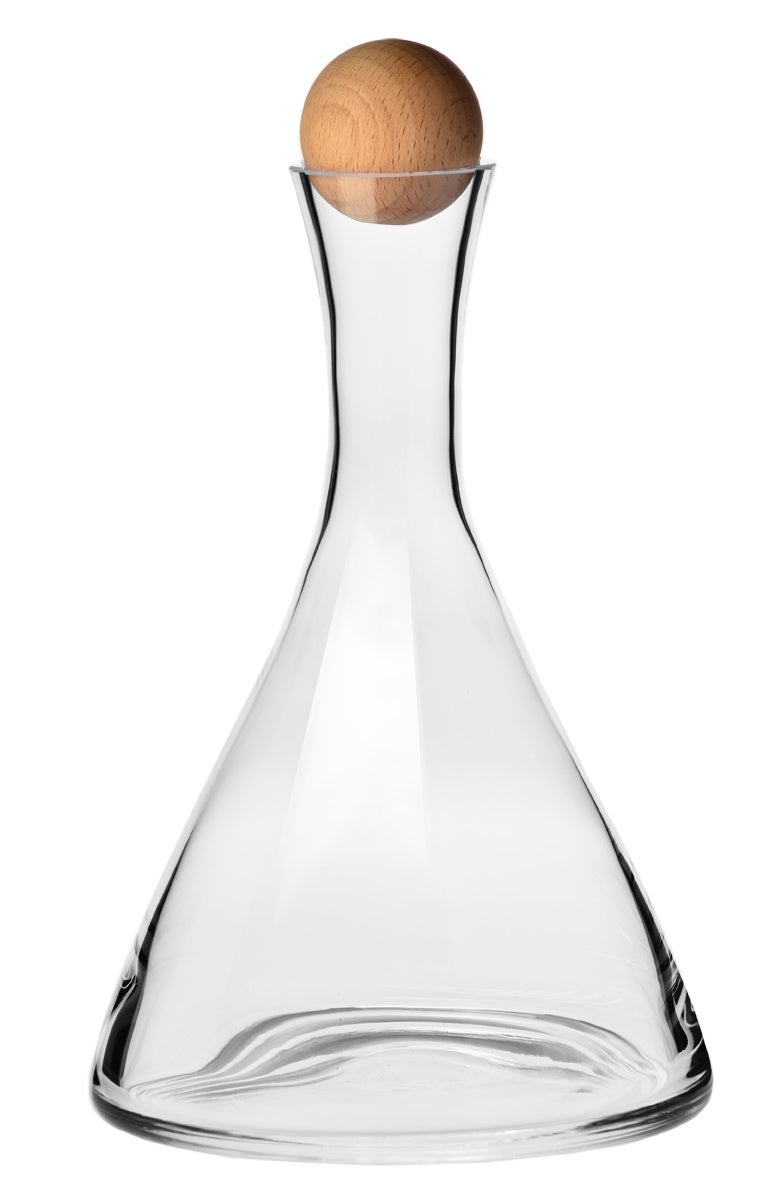 KROSNO Dekanter z drewnianym korkiem Wine Connoisseur 1000 ml