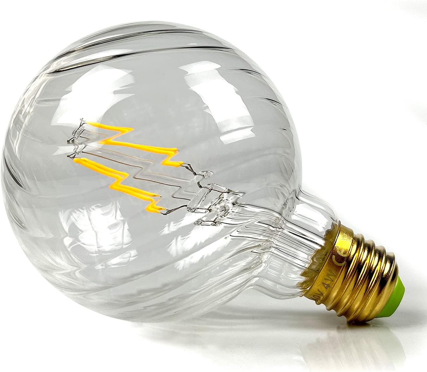 Żarówki LED Żarówka Vintage Led Filament Edison Żarówka Nieściemnialna Specjalistyczne Żarówki Dekoracyjne Chaleur Glow Swirl clair