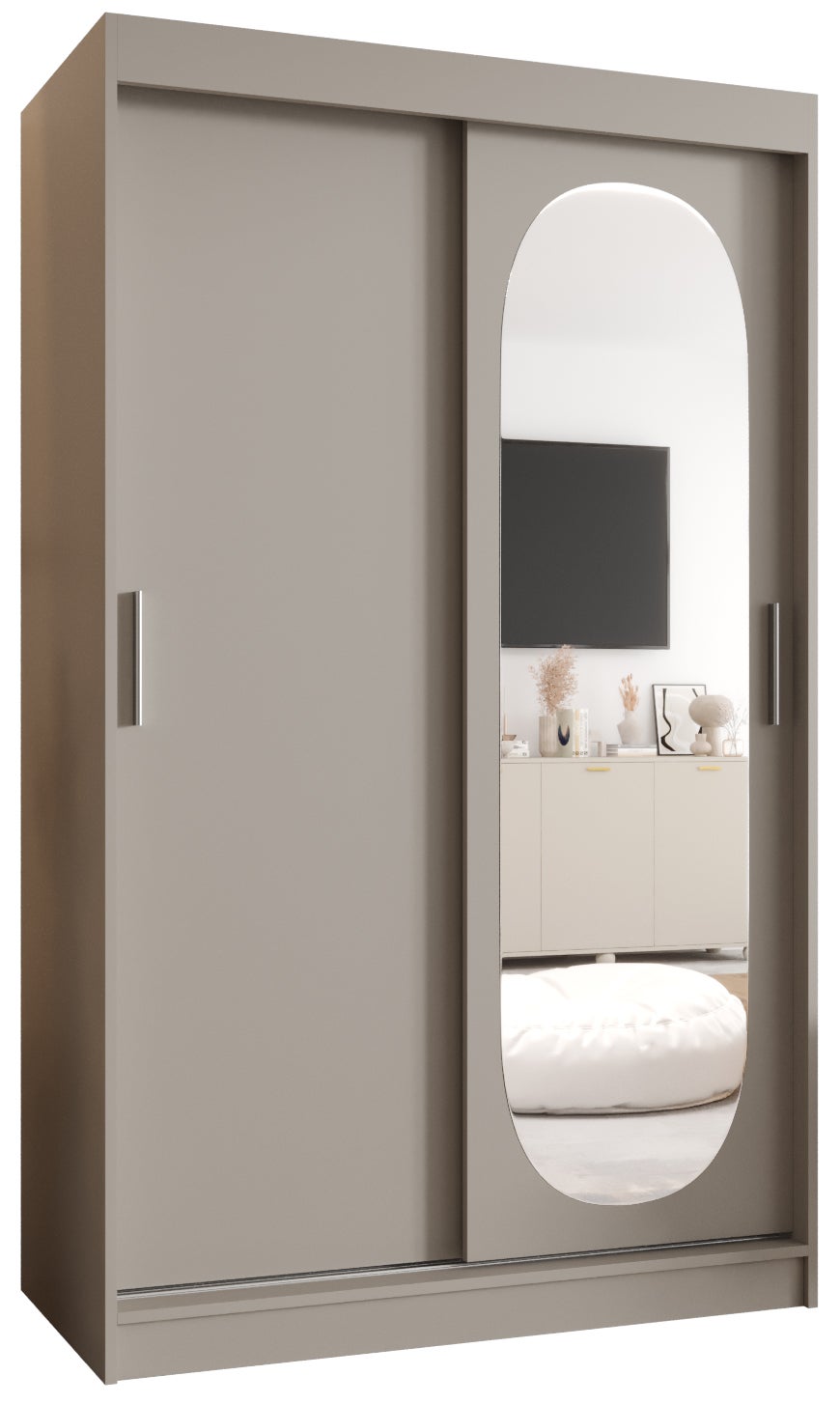 Szafa przesuwna garderoba ROYAL 120 x 62 x 200 cm Kaszmir