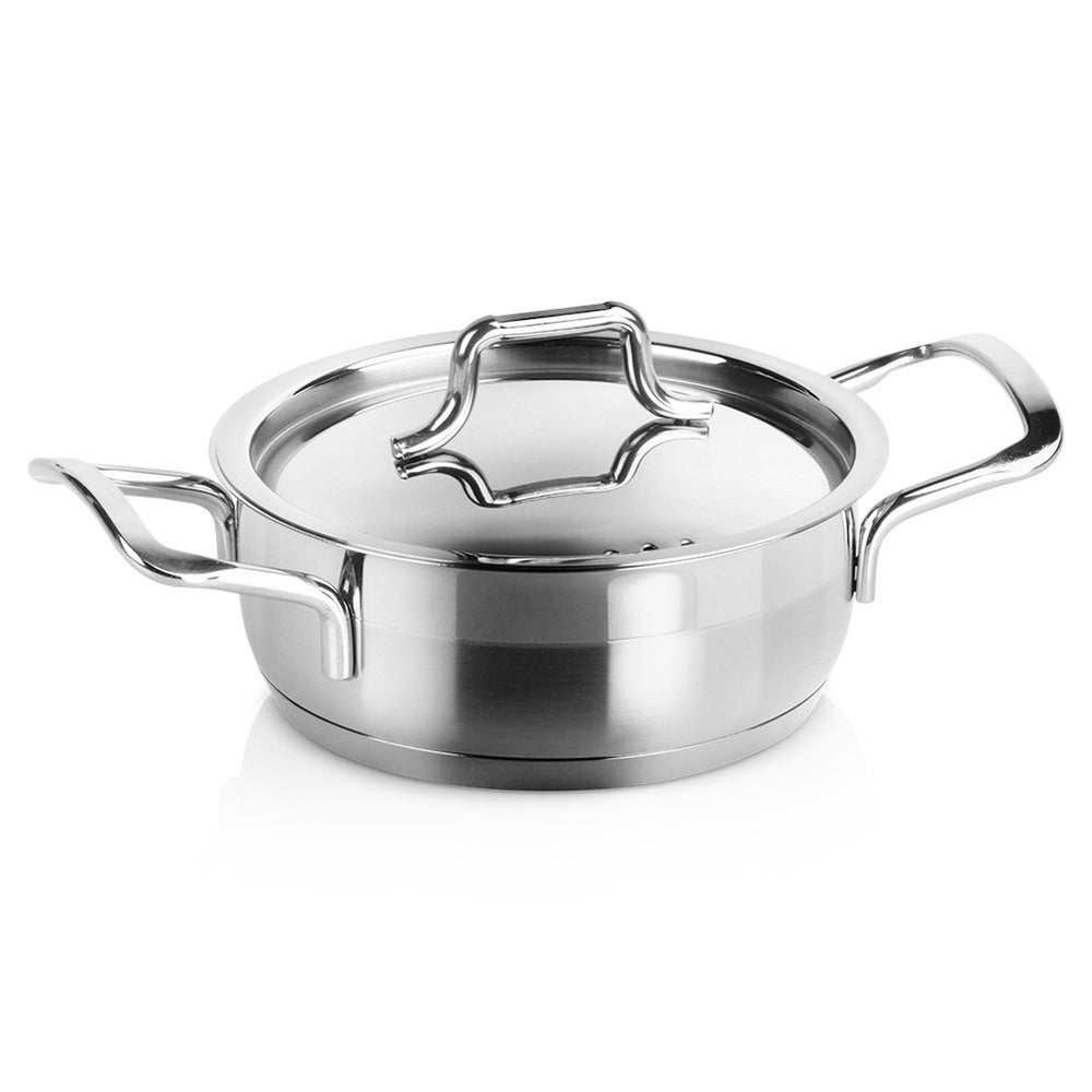 Garnek stalowy z pokrywką ANETT 14 cm, 700 ml