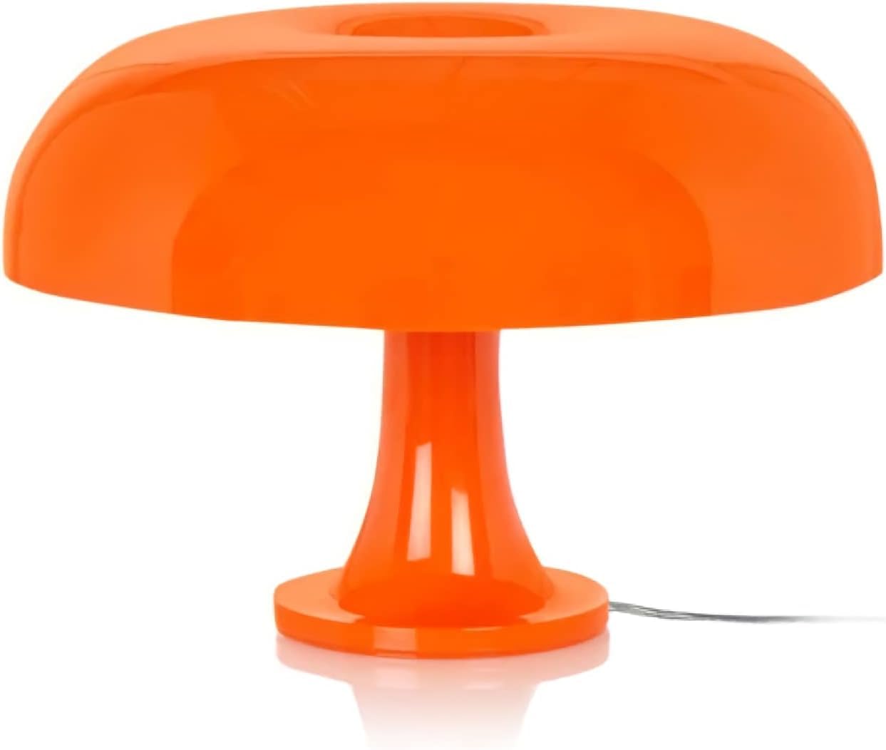 Lampa stołowa LED w kształcie grzyba, lampka nocna do sypialni, piękne nowoczesne oświetlenie (Orange-USB)