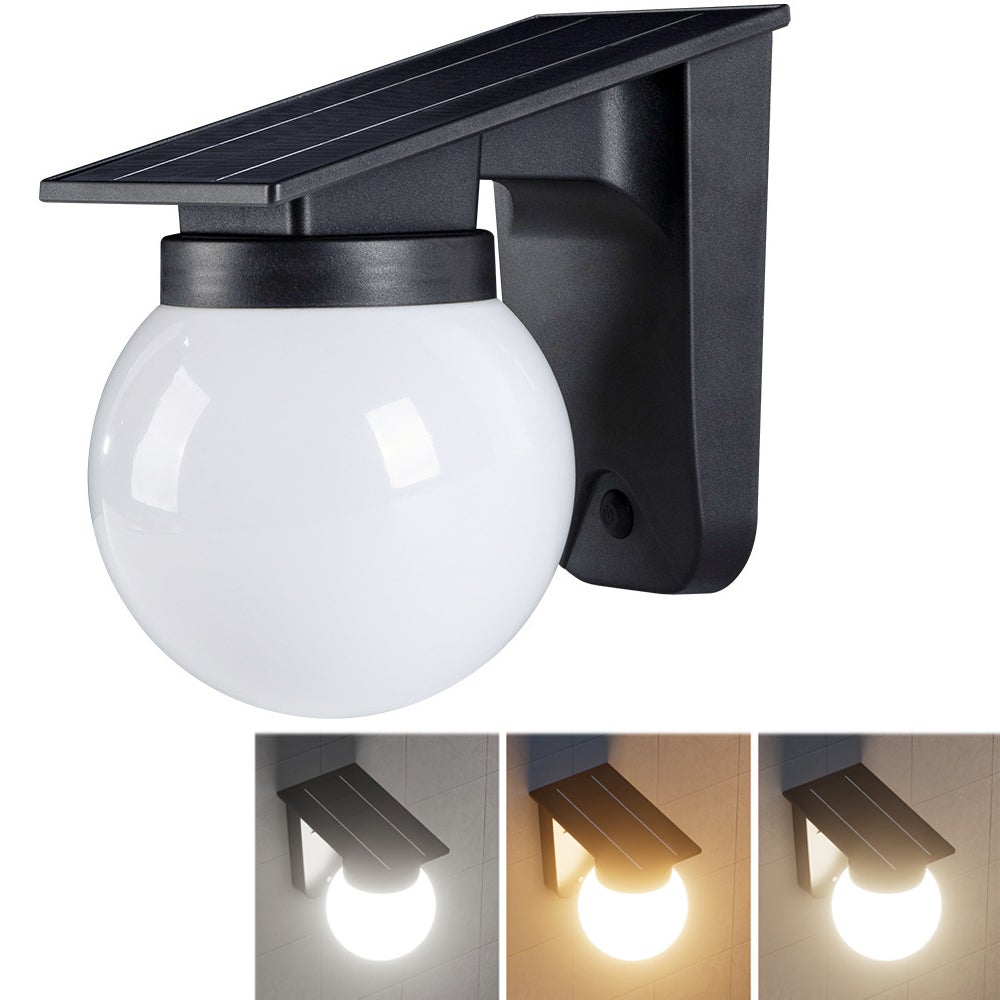 Zestaw 1 lampy solarnej na zewnątrz, 3 tryby oświetlenia, szczelność IP44, lampy LED solarne do ogrodu, na podwórko i na zewnątrz