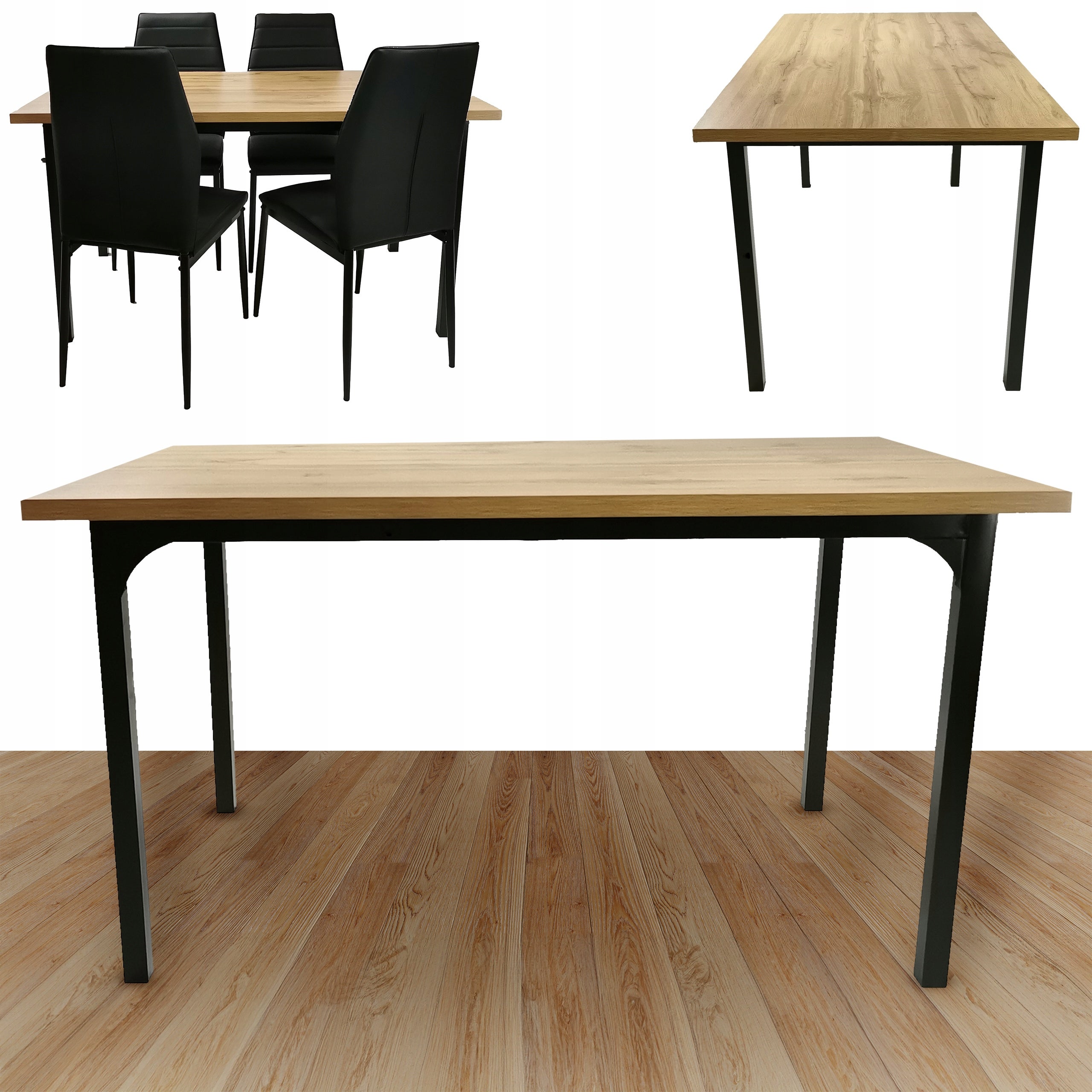 Stół kuchenny stolik ława kuchnia salon jadalnia Vito 160x90x75 dąb