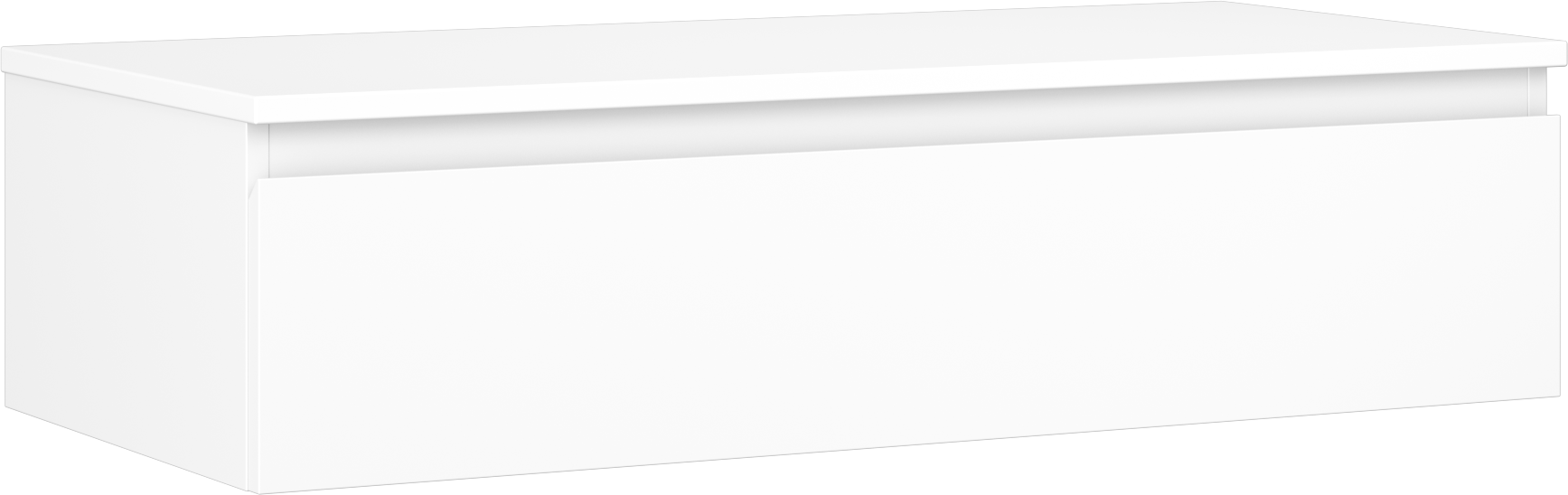 Mexen Orio szafka łazienkowa podumywalkowa 100 cm z blatem, 1 szuflada, biała mat - 91A10-10023-1-BFC01