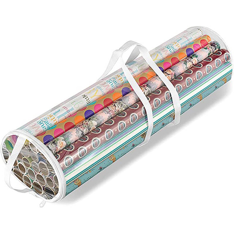 Torba na papier do pakowania 14-20 rolek, 40", PVC, uchwyt, zamek.
