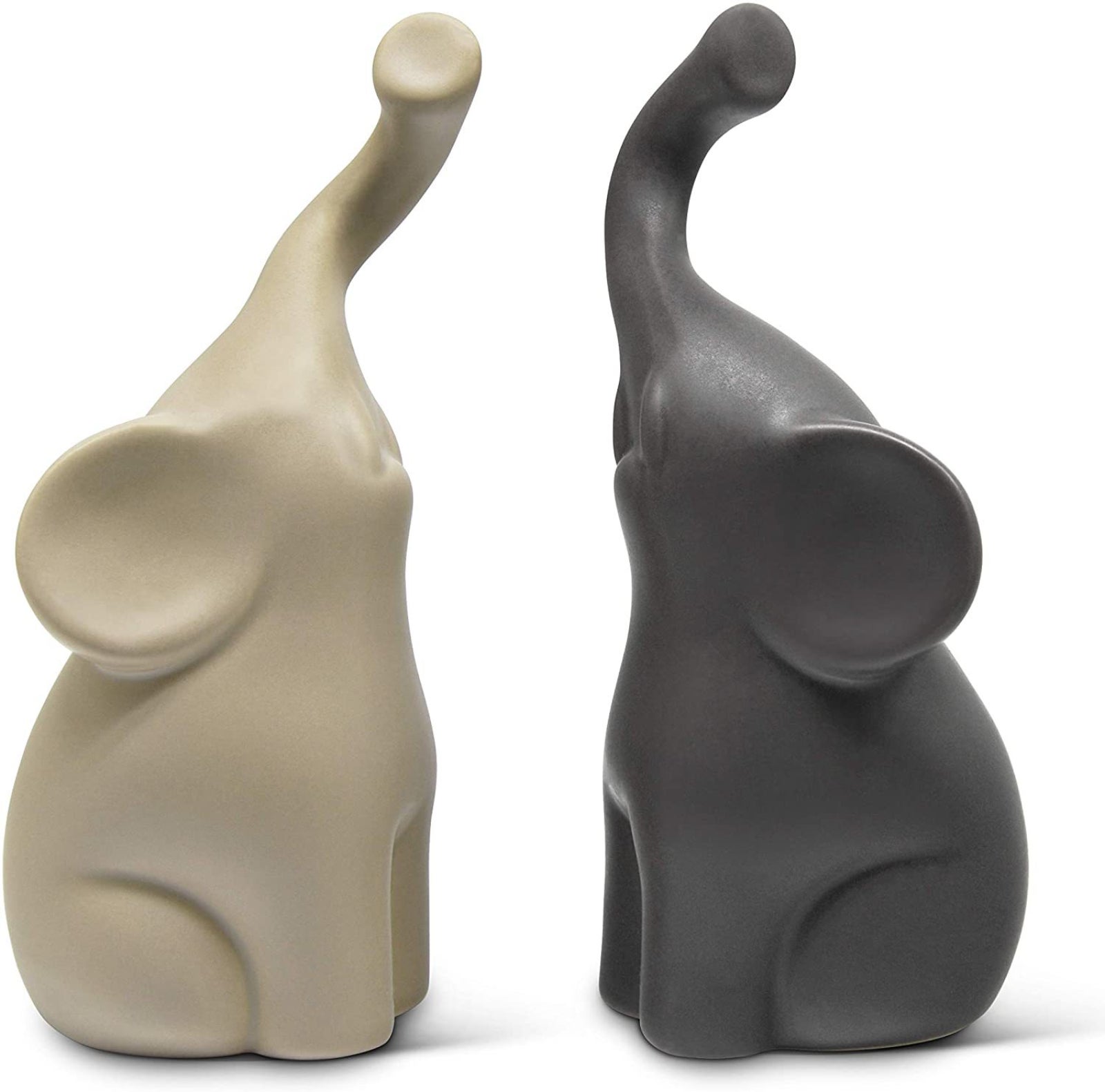 Ceramiczna figurka słonia z kości słoniowej – amulet na szczęście, dekoracja i prezent ślubny