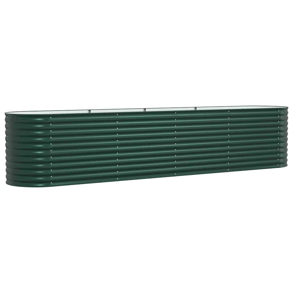 Podniesiony grządka Zielony 400 x 80 x 81 cm Stal