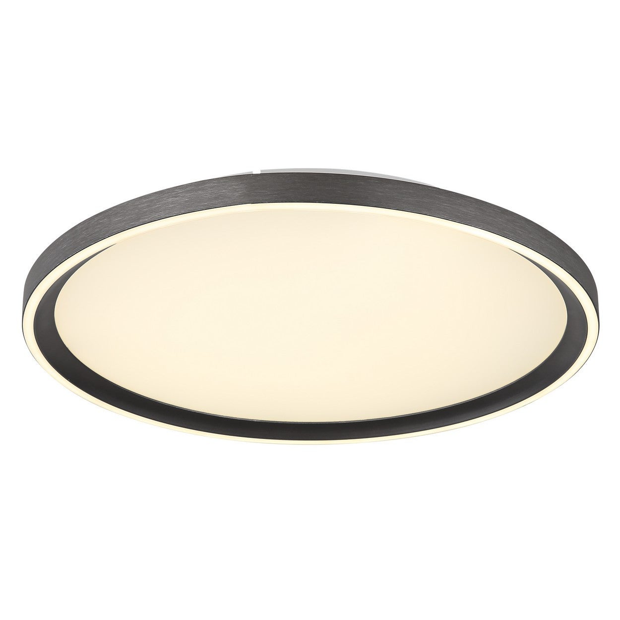 40 cm półwpuszczana lampa sufitowa z wbudowaną diodą LED, szara, ściemnialna dioda LED 2700-6000K, pilot zdalnego sterowania