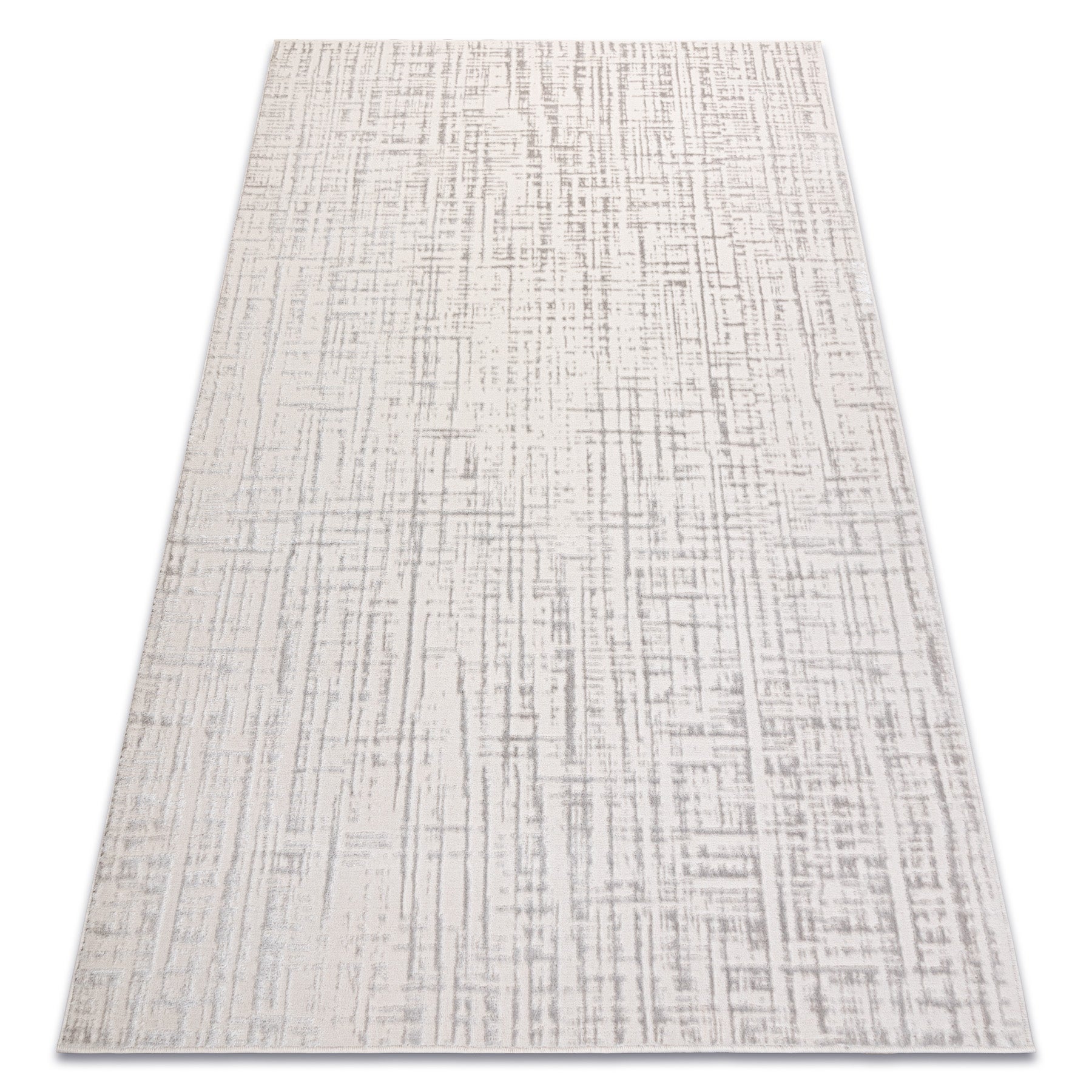 Dywan AURA J2557A krem / jasnoszary - Linie, strukturalny, nowoczesny 160x220 cm