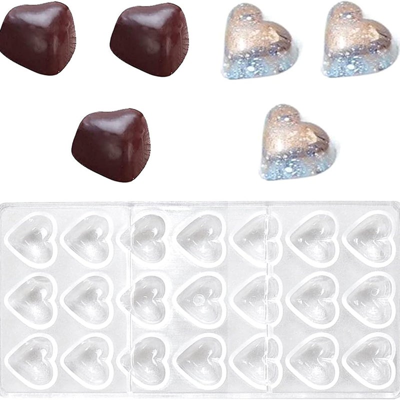 (Love Shape) Przezroczysta foremka do czekolady, przezroczysta plastikowa foremka do cukierków, do wyrobu kulistych cukierków, czekoladek, przekąsek