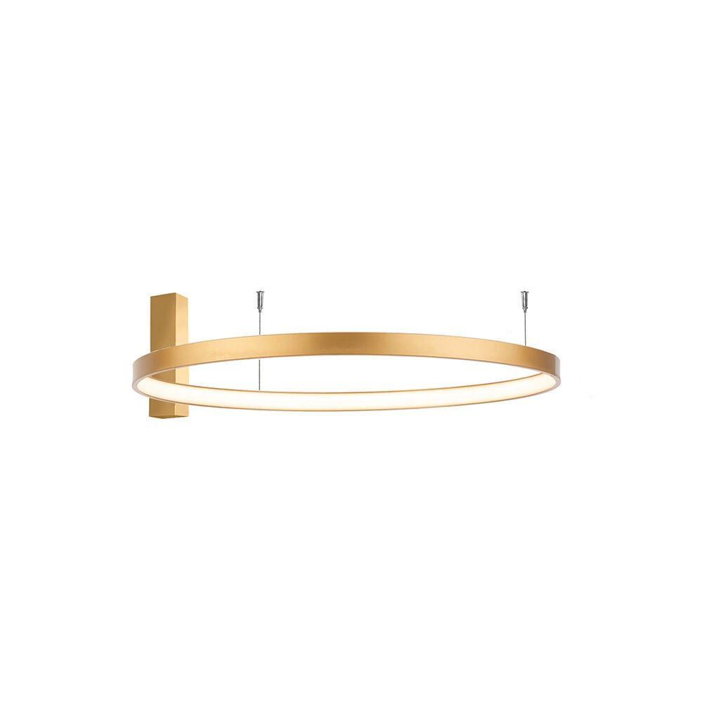 Lampa wisząca AGARI LED 54W Neutralna biel 7141lm złoty mat wym: 25 x 87 x 87 cm Shilo