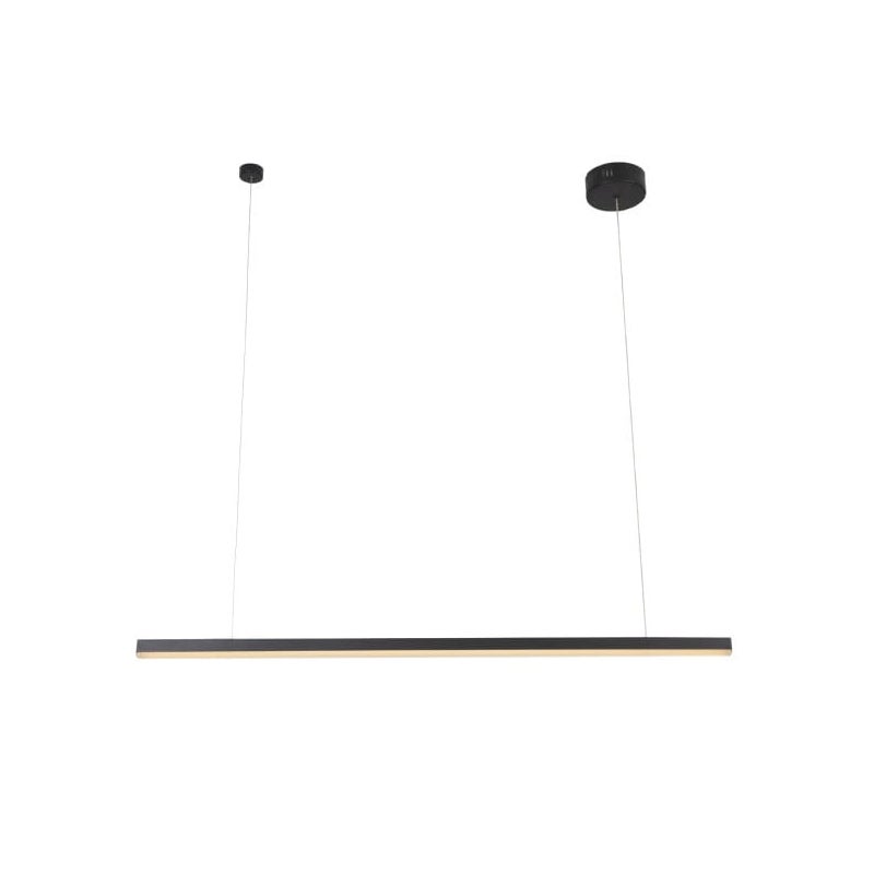 Lampa wisząca TRIO LED 12W Ciepła biel 733lm czarna wym: 150 x 100 x 3,6 cm Maxlight