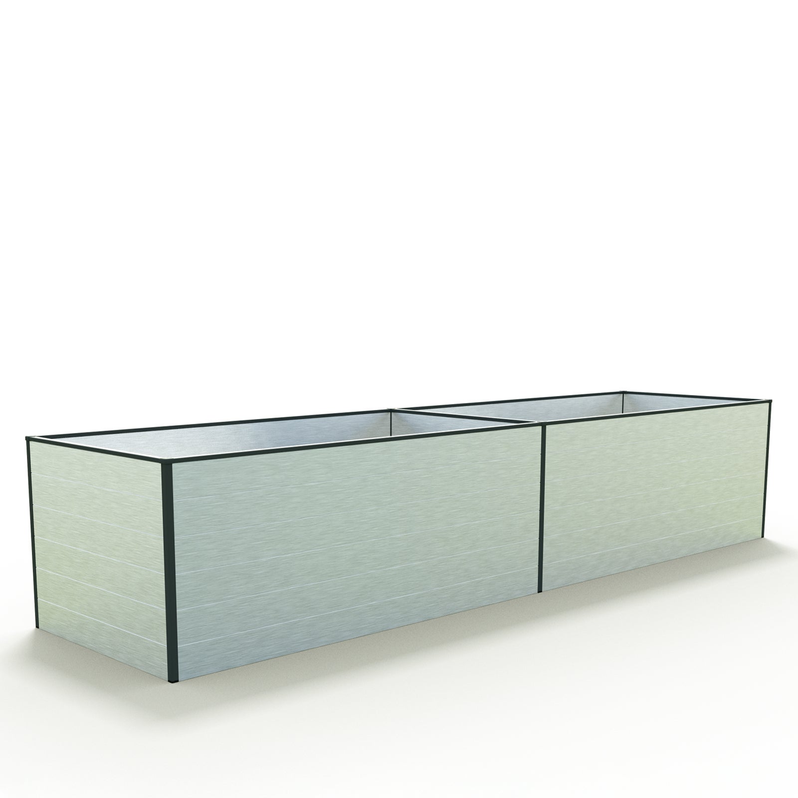 77 x 387 x 77 cm Grzadka podwyzszona, aluminium anodowane