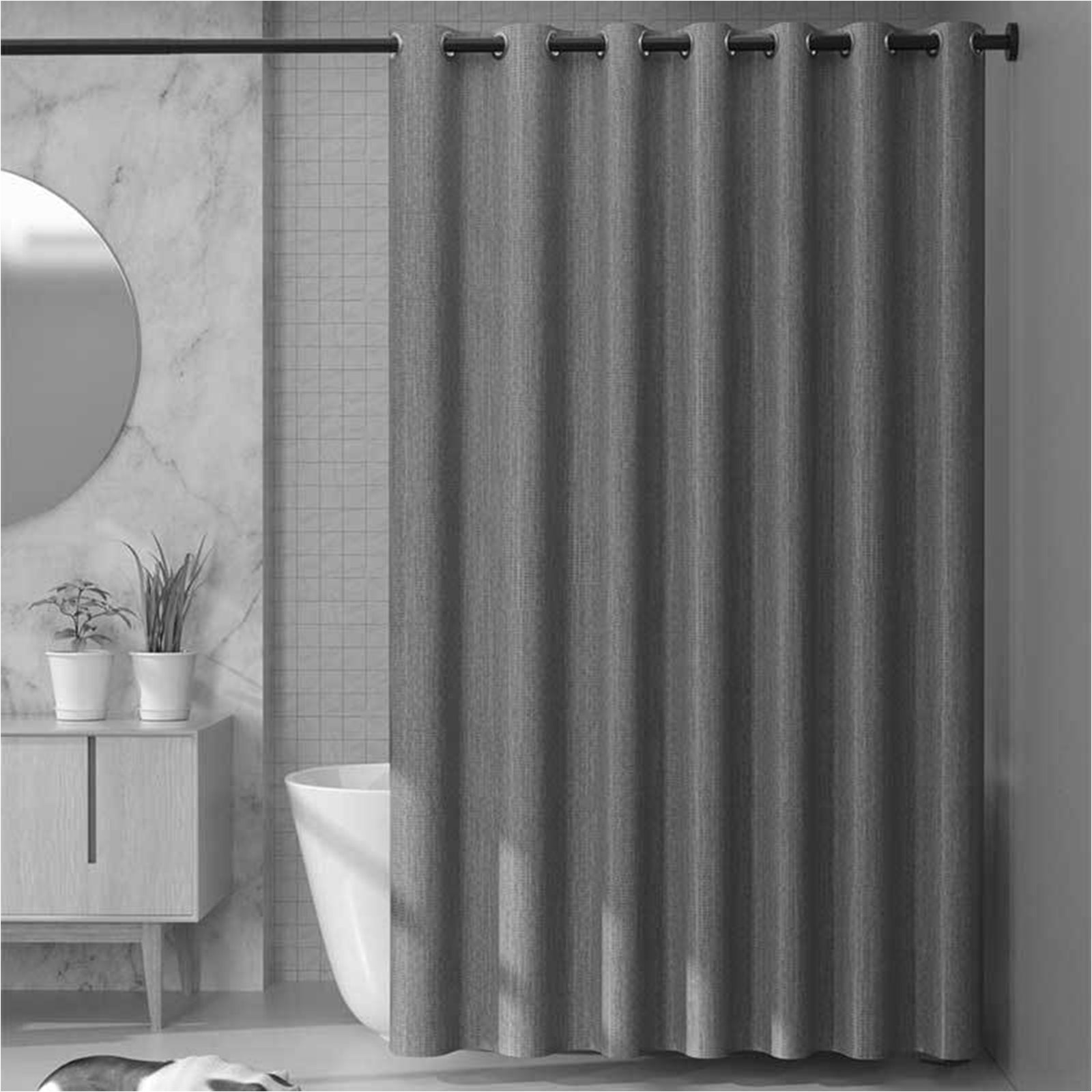 6 x 6FT zasłona prysznicowa z 12 metalowy oczka i haczyki wodoodporny łazienka zasłony Bathtub zasłona z dolny Lead łazienka zasłony maszyna do prania