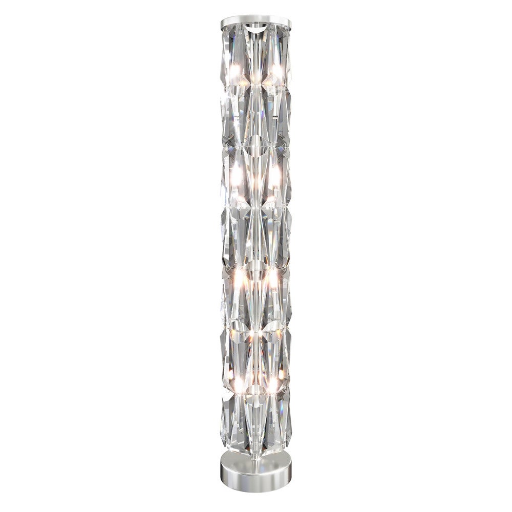 Lampa podłogowa kryształowa okrągła Puntes Maytoni MOD043FL-08CH